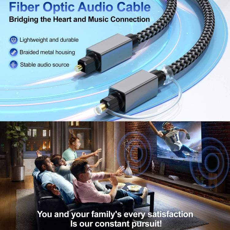 OD5.0mm Toslink Male to Male Digital Optical Audio Cable, 1m, 1.8m, 3m, 5m