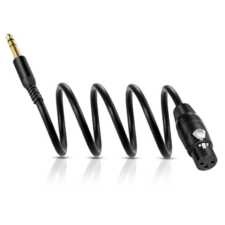 6.35mm to XRL Canon Female Dual Channel Microphone Audio Cable, 1m, 2m, 3m, 5m, 10m