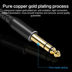 6.35mm to XRL Canon Female Dual Channel Microphone Audio Cable, 1m, 2m, 3m, 5m, 10m