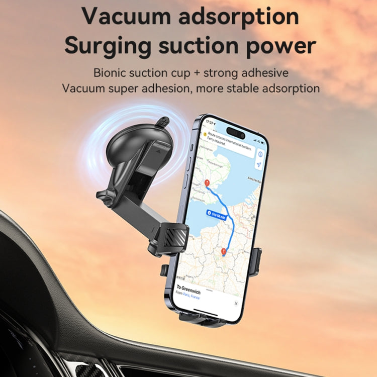 Yesido C267 Suction Cup Gravity Clamp Car Phone Holder, C267
