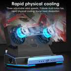 YCE-V279 10 in 1 USB-C Gaming Dock Station Hard Disk Enclosure with Detachable Fan, 10 in 1