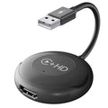 USB and HDMI Wired to Wireless CarPlay Auto Adapter, USB + HDMI Round