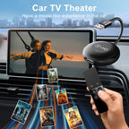 USB and HDMI Wired to Wireless CarPlay Auto Adapter, USB + HDMI Round