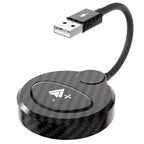 USB Interface Wired to Wireless CarPlay Auto Adapter for Android, USB Round