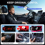 USB Interface Wired to Wireless CarPlay Auto Adapter for Android, USB Round