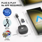 USB Interface Wired to Wireless CarPlay Auto Adapter for Android, USB Square