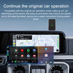 CarPlay and Android Auto Wireless Car Connectivity Box, Specification: Square, P10