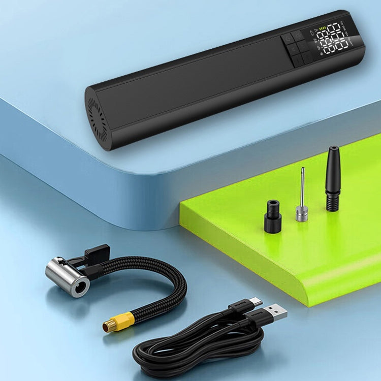 T6 Car Digital Display Portable Smart Electric Wireless Air Pump, T6