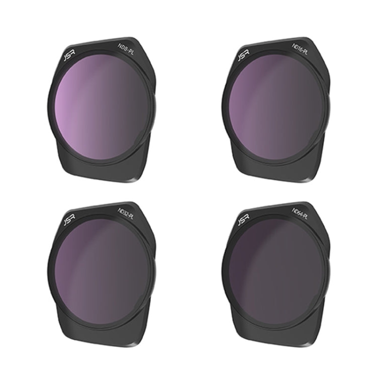 For DJI Air 3S JSR CB Series Drone Lens Filter, UV, CPL, ND8, ND16, ND32, ND64, ND8PL, ND16PL, ND32PL, ND64PL, NIGHT, STAR, Streak Drawing Blue, Adjustable CPL, 3 in 1 ND8/32/64, 4 in 1 CPL ND8/32/64, 4 in 1 ND8-64PL, 6 in 1 ND8-64 CPL STAR            ...