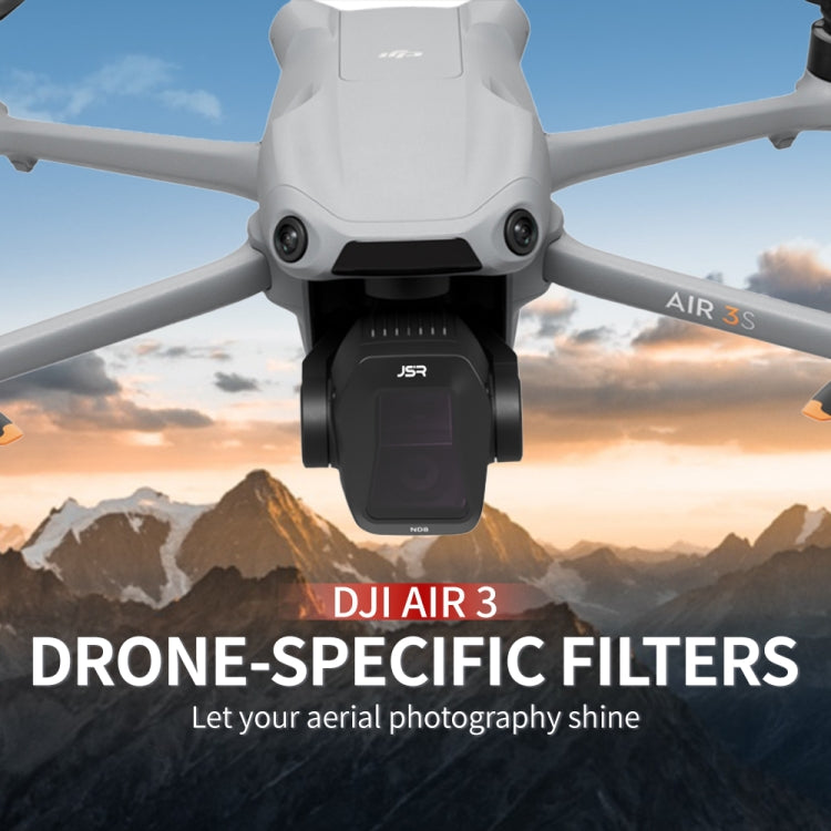 For DJI Air 3S JSR CB Series Drone Lens Filter, UV, CPL, ND8, ND16, ND32, ND64, ND8PL, ND16PL, ND32PL, ND64PL, NIGHT, STAR, Streak Drawing Blue, Adjustable CPL, 3 in 1 ND8/32/64, 4 in 1 CPL ND8/32/64, 4 in 1 ND8-64PL, 6 in 1 ND8-64 CPL STAR            ...