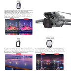 For DJI Air 3S JSR CB Series Drone Lens Filter, UV, CPL, ND8, ND16, ND32, ND64, ND8PL, ND16PL, ND32PL, ND64PL, NIGHT, STAR, Streak Drawing Blue, Adjustable CPL, 3 in 1 ND8/32/64, 4 in 1 CPL ND8/32/64, 4 in 1 ND8-64PL, 6 in 1 ND8-64 CPL STAR            ...