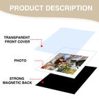 5pcs Magnetic Picture Photo Bag  Album Frame, 5 inch, 6 inch, 7 inch