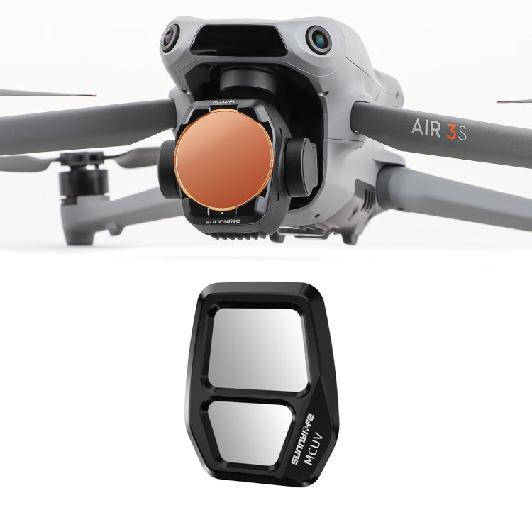 For DJI Air 3S Sunnylife Camera Lens Filter, MCUV, ND8, ND16, ND32, ND64, CPL, ND8PL, ND16PL, ND32PL, ND64PL, 3 in 1 CPL ND8 ND16, 4 in 1 ND8-64, 4 in 1 ND8-64PL, 4 in 1 UV CPL ND32 ND64, 6 in 1 UV CPL ND8-64