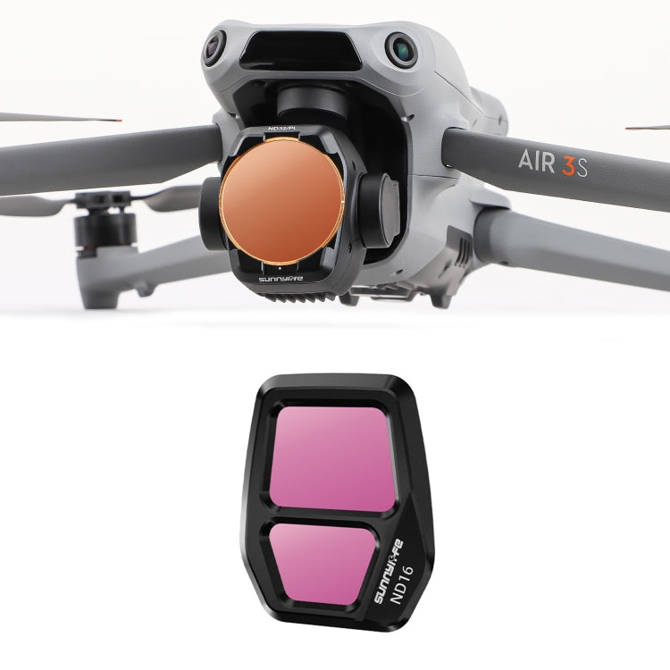 For DJI Air 3S Sunnylife Camera Lens Filter, MCUV, ND8, ND16, ND32, ND64, CPL, ND8PL, ND16PL, ND32PL, ND64PL, 3 in 1 CPL ND8 ND16, 4 in 1 ND8-64, 4 in 1 ND8-64PL, 4 in 1 UV CPL ND32 ND64, 6 in 1 UV CPL ND8-64