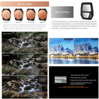 For DJI Air 3S Sunnylife Camera Lens Filter, MCUV, ND8, ND16, ND32, ND64, CPL, ND8PL, ND16PL, ND32PL, ND64PL, 3 in 1 CPL ND8 ND16, 4 in 1 ND8-64, 4 in 1 ND8-64PL, 4 in 1 UV CPL ND32 ND64, 6 in 1 UV CPL ND8-64