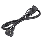 US Plug Computer PC Power 2 Pin Extension Cord, 1.5m