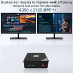 Jumper N100 II Mini PC, Intel 12th Generation Alder Lake-N N100 Quad-core 3.4GHz, RAM: 8GB, ROM: 256GB, Support HDMI(EU Plug), Jumper N100 II