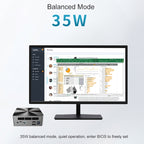 Jumper i5H Mini PC, Intel Alder Lake-N i5-12450H Octa-core 4.4GHz, RAM: 16GB, ROM: 512GB(EU Plug), Jumper i5H