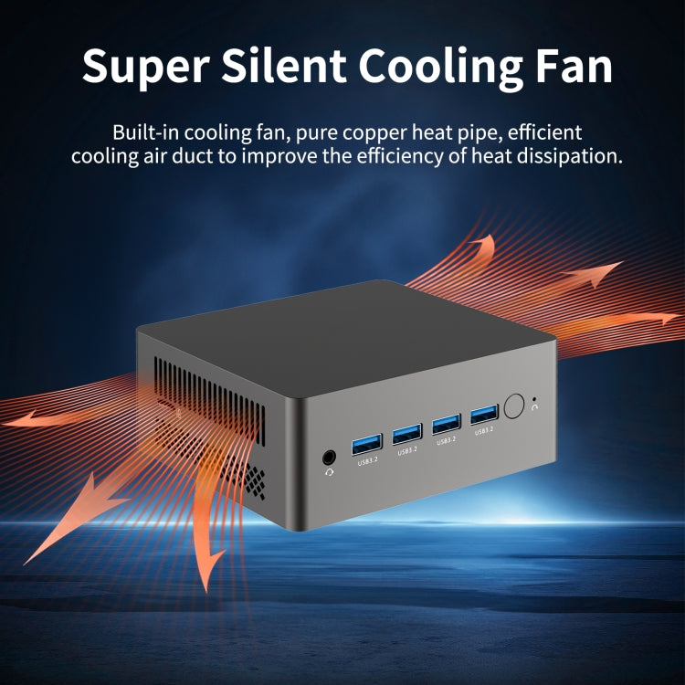 Jumper N305 Mini PC, Intel Alder Lake-N N305 Octa-core 3.8GHz, RAM: 16GB, ROM: 512GB, Jumper N305