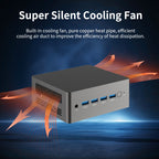 Jumper N305 Mini PC, Intel Alder Lake-N N305 Octa-core 3.8GHz, RAM: 16GB, ROM: 512GB, Jumper N305