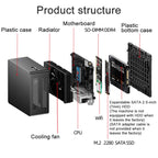 Jumper N305Hi Mini PC, Intel Alder Lake-N i3-N305 Octa-core 3.8GHz, RAM: 16GB, ROM: 512GB, Jumper N305Hi