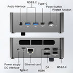 Jumper i5H Mini PC, Intel Alder Lake-N i5-12450H Octa-core 4.4GHz, RAM: 16GB, ROM: 512GB, Jumper i5H