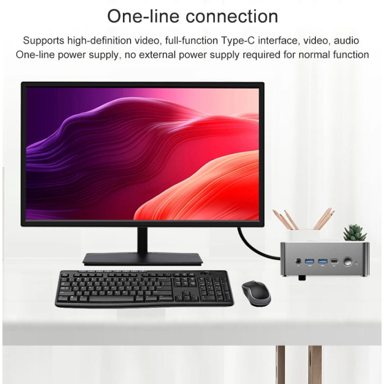 Jumper i5H Mini PC, Intel Alder Lake-N i5-12450H Octa-core 4.4GHz, RAM: 16GB, ROM: 512GB, Jumper i5H