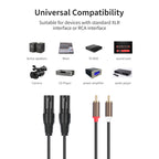 2 RCA Male to 2 XLR Male Audio Balance Cable, 1.5m, 3m