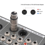 LZ1111 3Pin XLR Female to Female Adapter, LZ1111