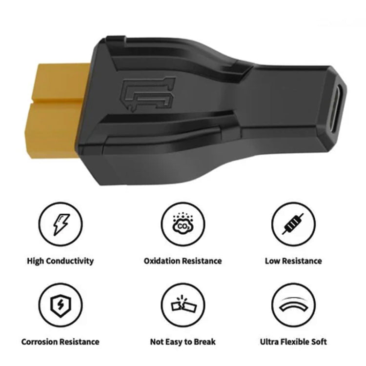 Interchange Adapter, XT-001 XT60 to 5525, XT-002 Type-C to XT60 20V, XT-003 XT60 to EC5, XT-004 XT60 to 7.9x0.9, XT-005 XT60 to 5.5x2.1, XT-006 XT60 to 7.9x0.9, XT-007 XT60 to 7.4x0.6, XT-008 XT60 to 5.5x2.5, XT-009 XT60 Male to XT60 Male              ...