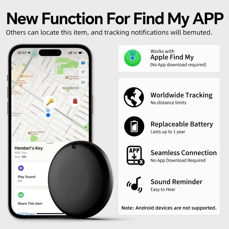 F8 Waterproof Global Location Tracker Anti-lost Device, F8 (White), F8 (Black)