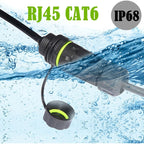RJ45 8P8C Male to Female IP68 CAT6 Ethernet Connector, CAT6 Ethernet Connector