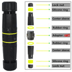 IP68 Waterproof Cat7 RJ45 Shielded Pure Copper Ethernet Coupler, Cat7 Ethernet Coupler