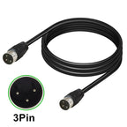 DIN Male to Male 3 Pin Signal Transmission for TV, DVD Player Adapter Cable, 0.5m, 1m, 1.5m, 3m, 5m