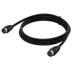 MD DIN 4 Pin Male to Male AC/DC Power Audio Adapter Cable, 0.5m, 1m, 1.5m, 3m, 5m