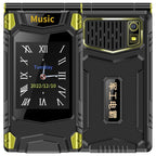 M7+ 4G Dual Screen Flip Elder Rugged Phone, 2.8 inch Inner, 2.4 inch Outer, 6800mAh Battery, 24 Keys, Flashlight, Network: 4G, Dual SIM, SOS, EU Plug, US Plug, UK Plug