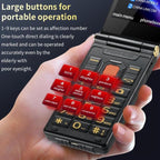 M7+ 4G Dual Screen Flip Elder Rugged Phone, 2.8 inch Inner, 2.4 inch Outer, 6800mAh Battery, 24 Keys, Flashlight, Network: 4G, Dual SIM, SOS, EU Plug, US Plug, UK Plug