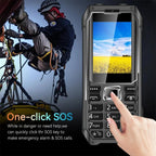 Q6000 Elder Keypad Phone, 2.4 inch, 6800mAh, Dual Flashlights, 21 Keys, SOS, FM, Dual SIM, GSM, EU Plug, US Plug, UK Plug