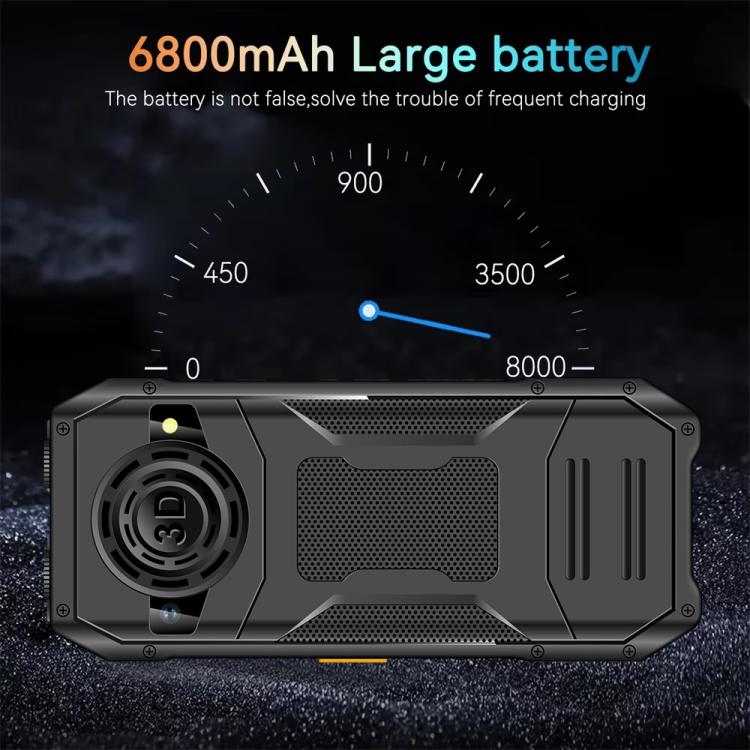 Q6000 Elder Keypad Phone, 2.4 inch, 6800mAh, Dual Flashlights, 21 Keys, SOS, FM, Dual SIM, GSM, EU Plug, US Plug, UK Plug