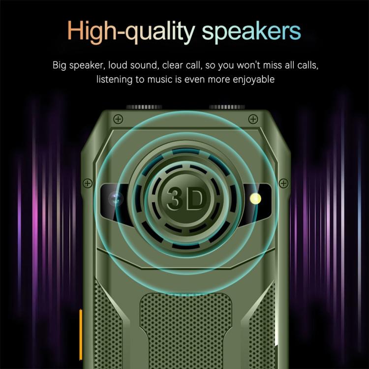 Q6000 Elder Keypad Phone, 2.4 inch, 6800mAh, Dual Flashlights, 21 Keys, SOS, FM, Dual SIM, GSM, EU Plug, US Plug, UK Plug