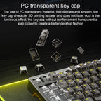 AULA F98Pro V3 99 Keys Wired/2.4G/Bluetooth Three Model RGB Mechanical Keyboard, Ice Crystal Shaft, Ice Soul Shaft