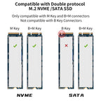 Onten UCA322+ 10Gbps M.2 M-key NVMe NGFF SSD Enclosure, Onten UCA322+
