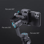 FUNSNAP Capture 2s Smart 3-Axis Handheld Gimbal Phone Live Stabilizer, Capture 2s Basic, Capture 2s Combo