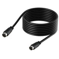 Middle DIN Male to Male 3 Pin Audio Power Signal Adapter Cable, 0.5m, 1m, 1.5m