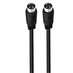 Middle DIN Male to Male 3 Pin Audio Power Signal Adapter Cable, 0.5m, 1m, 1.5m
