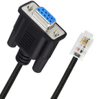 DB9 to RJ9 Adapter Cable 4P4C Telephone Crystal Head RS232 Connection Cable, Length: 1.8m
