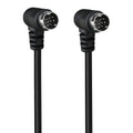 Double Curved mini DIN 9 Pin TV Audio Adapter Cable, 0.5m, 1.8m, 3m