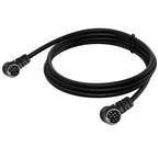 Double Curved mini DIN 9 Pin TV Audio Adapter Cable, 0.5m, 1.8m, 3m