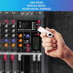 XTUGA CT60X 6-Channels Audio Mixer DJ Mixing Console with 48V Power Supply, CT60X