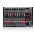XTUGA CT120X 12-Channels Audio Mixer DJ Mixing Console with 48V Power Supply, CT120X
